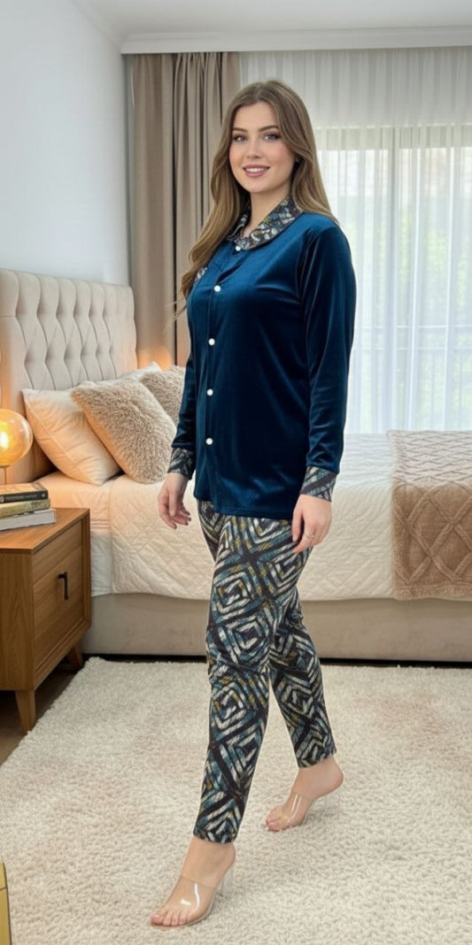 Pyjama Femme Élégant & Confort Premium – 2 Pièces