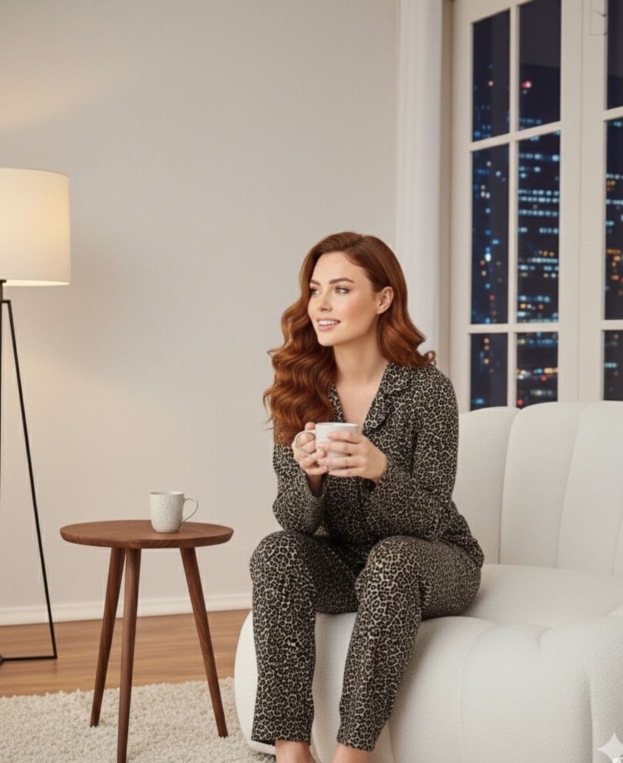 Pyjama Léopard Chic & Confort Absolu