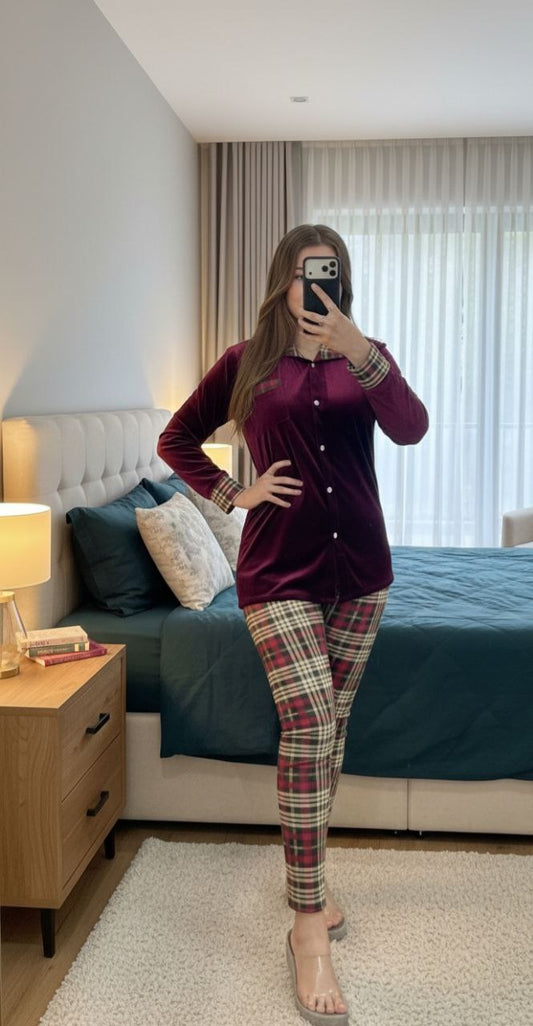 Pyjama Femme Élégant & Confort Premium – 2 Pièces