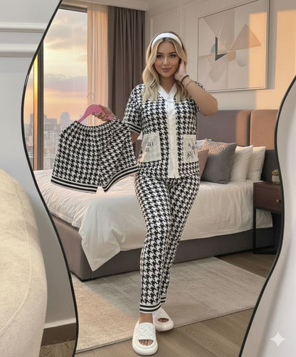 Pyjama en Coton avec Short – Confort & Légèreté