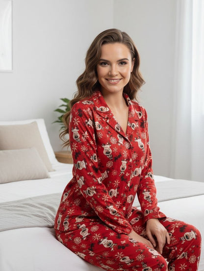 Pyjama  Rouge en Coton – Doux, Léger et Élégant